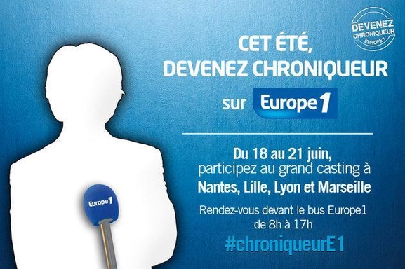 Cet été, devenez chroniqueur sur Europe 1 !