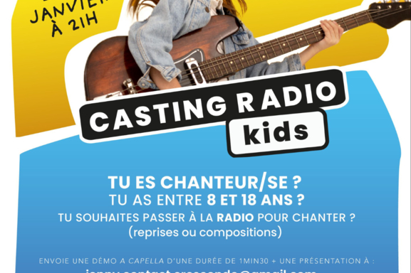 Appel à candidatures : Votre enfant aime chanter ? Offrez-lui la chance de passer à la radio le 3 janvier !