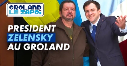 Volodymyr Zelensky en visite au Groland - Groland - CANAL+