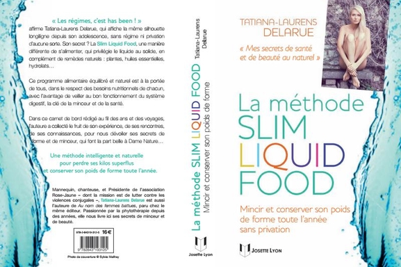 Tatiana-Laurens Delarue se dénude pour son livre "La méthode Slim Liquid Food"