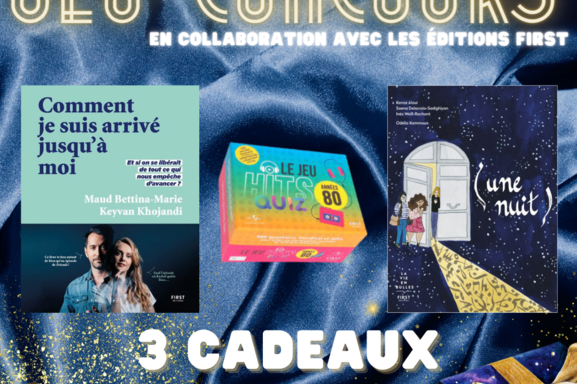 Pour Noël, on vous fait gagner de superbes cadeaux ! Livres, jeux... divertissez-vous grâce à Casting.fr et les Editions First