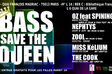 Soirée "Bass Save The Queen" au Batofar le 27 Novembre !