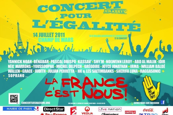 Un concert pour l'égalité par SOS RACISME !