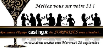 Mettez-vous sur votre 31, mercredi 28 septembre toute l'équipe de Casting.fr vous attend !