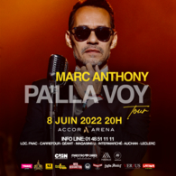 Le monument vivant latino américain Marc Anthony débarque à l’Accor Arena le 8 juin à l’occasion de son Pa’lla Voy Tour !