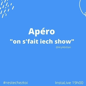 Pendant son confinement Ary Abbitan nous donne rendez-vous demain à 21 h pour un apéro instagram live!