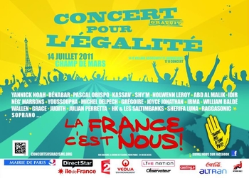 Gagnez votre rencontre avec les artistes du concert SOS racisme !