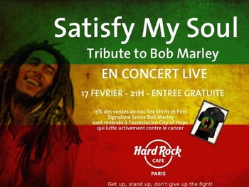 Bob Marley à l'honneur au Hard Rock Café le mercredi 17 février